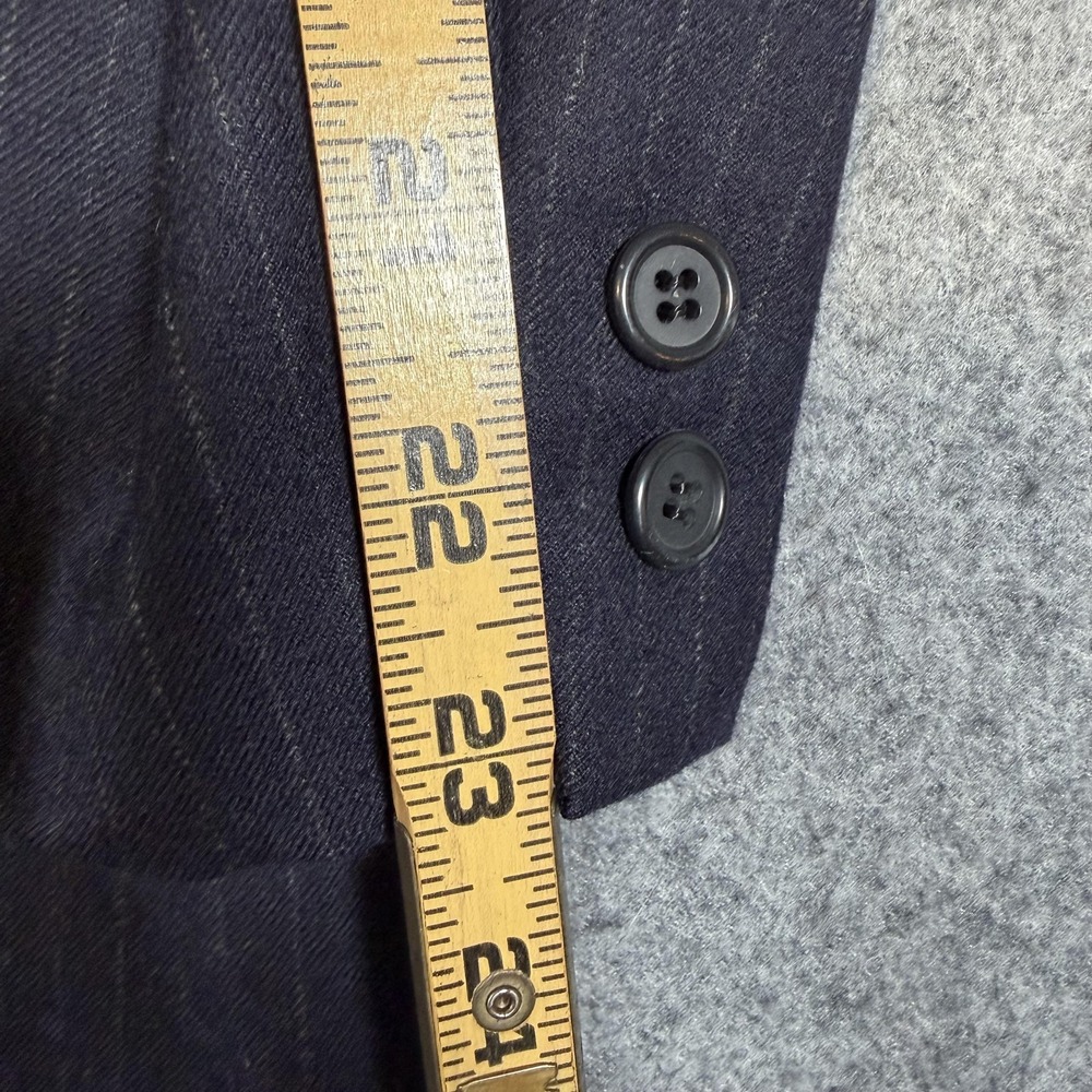 Vintage Brooks Brothers Golden Fleece Suit Jacket Mens 44 Blue Pinstripe Wool - Picture 13 of 13